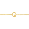 14K Yellow Gold Mini Initial Q Bracelet, view 2