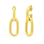 Link Drop Earrings in 14K Yellow Gold