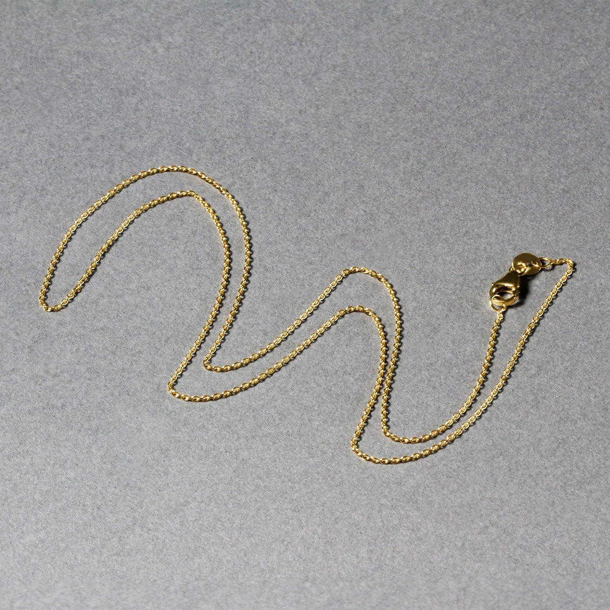 10k Yellow Gold Oval Cable Link Chain (0.97 mm), view 2