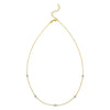 14K Two Tone Gold Classic Paperclip Chain Necklace
