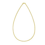 14K Yellow Gold Sparkle Spring Chain Necklace (1.90 mm), view 2