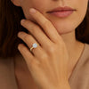 1 Carat Round Lab Grown IGI G/VS1 Diamond Solitaire Ring in 14K Yellow Gold