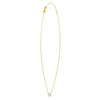 14K Yellow Gold Mini Diamond G Initial Pendant Necklace