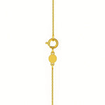 14K Yellow Gold Mini Diamond G Initial Pendant Necklace, view 3