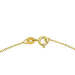 14K Yellow Gold Emerald Cut Peridot Necklace, view 4