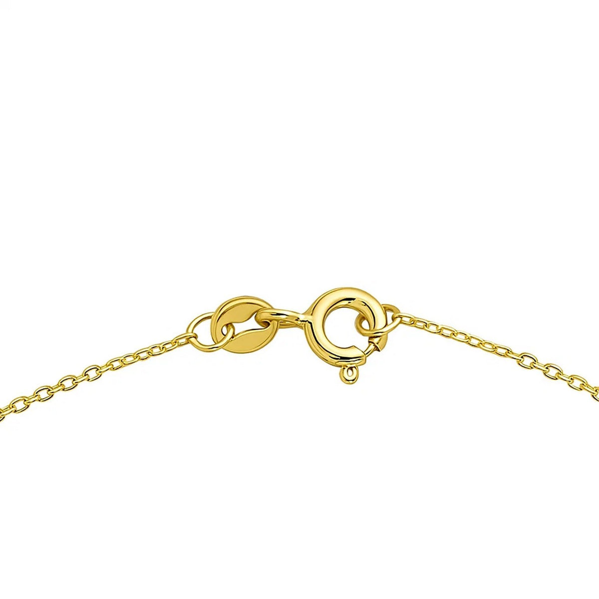 14K Yellow Gold Emerald Cut Peridot Necklace, view 4