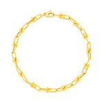 14K Yellow Gold 7 1/2 inch Jax Chain Bracelet (3.00 mm), view 2