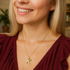 14K Yellow Gold Helium Initial K Pendant