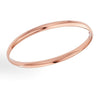 14K Rose Gold Fancy Shiny Dome Bangle (5.00 mm), view 2