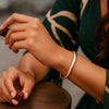 14K Rose Gold Fancy Shiny Dome Bangle (5.00 mm), view 5