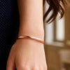 14K Rose Gold Fancy Shiny Dome Bangle (5.00 mm), view 6