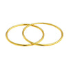 Endless Hoop Style Earrings in 14K Yellow Gold(1.2x30mm)