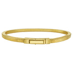Gold Over Sterling Silver Cubogas Chain Bracelet, view 2