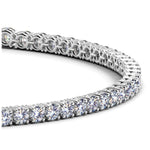 Lab Grown Round Diamond Tennis Bracelet in 14K White Gold (3 cctw F/G VS2/SI1), view 2