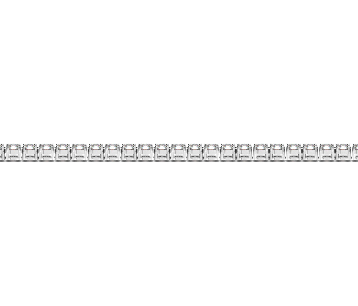 Lab Grown Round Diamond Tennis Bracelet in 14K White Gold (3 cctw F/G VS2/SI1), view 3