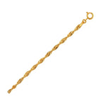 10K Yellow Gold Singapore Bracelet (2.20 mm)