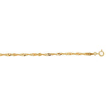 10K Yellow Gold Singapore Bracelet (2.20 mm), view 2