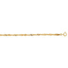 10K Yellow Gold Singapore Bracelet (2.20 mm), view 2