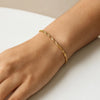 10K Yellow Gold Singapore Bracelet (2.20 mm), view 3