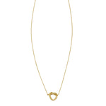 14K Yellow Gold Love Knot Necklace