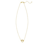 14K Yellow Gold Love Knot Necklace, view 2