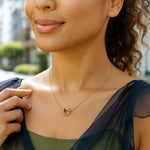 14K Yellow Gold Love Knot Necklace, view 4