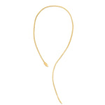 14K Yellow Gold Serpent Necklace, view 2