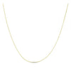 Double Extendable Diamond Cut Cable Chain in Yellow Gold (0.87 mm)