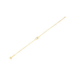 14K Yellow Gold MOP Evil Eye Bracelet (1.00 mm)