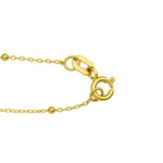 Malachite Geometric Rectangle Necklace in 14K Yellow Gold, view 3