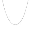10k White Gold Cable Link Chain (0.50 mm)