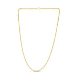 Moon Cut Bead Chain in 14k Yellow Gold (2.50 mm), view 3