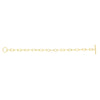 14K Yellow Gold Paperclip Toggle Bracelet, view 3