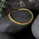 Double Rope Chain Bracelet in 10K Yellow Gold (2.10 mm), view 2