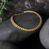Double Rope Chain Bracelet in 10K Yellow Gold (2.10 mm), view 2