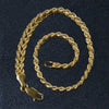 Double Rope Chain Bracelet in 10K Yellow Gold (2.10 mm), view 4