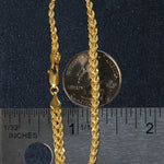 Double Rope Chain Bracelet in 10K Yellow Gold (2.10 mm), view 5
