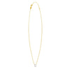 14K Yellow Gold Mini Diamond D Initial Pendant Necklace
