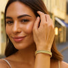 Smooth Surface Pallina Cuff Bangle in 14K Yellow Gold (9.00 mm), view 3