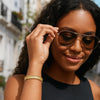 Smooth Surface Pallina Cuff Bangle in 14K Yellow Gold (9.00 mm), view 4