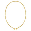 14K Yellow Gold Push Lock Charm Necklace (4.20 mm)