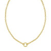 14K Yellow Gold Push Lock Charm Necklace (4.20 mm)