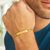 14K Yellow Gold Lite Cuban ID Bracelet (6.00 mm), view 2