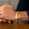 14K Yellow Gold Lite Cuban ID Bracelet (6.00 mm), view 4