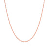 14k Rose Gold Round Cable Link Chain (1.50 mm)