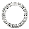 Round Cut Lab Grown Diamond Eternity Ring in 14k White Gold (3 cttw FG/VS2)