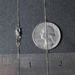 10k White Gold Classic Box Chain (0.45 mm), view 7