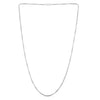 Sterling Silver Rhodium Plated Rockstar Cut Round Box Chain (1.90 mm), view 2