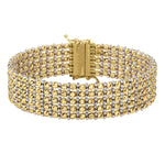 Medium Red Carpet Bracelet in 14K Two Tone Gold (14.10 mm), view 2