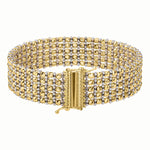 Medium Red Carpet Bracelet in 14K Two Tone Gold (14.10 mm), view 3